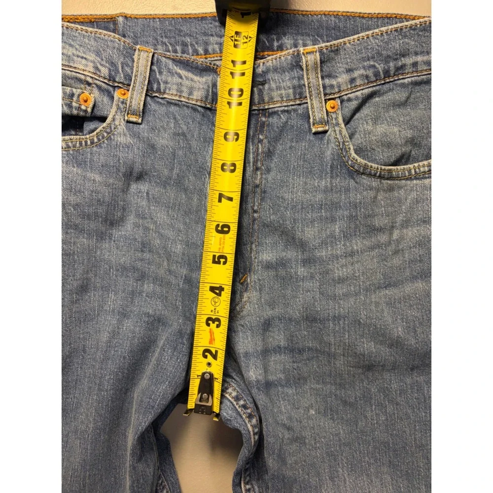 Levis 550 Relaxed Fit Tapered Leg Jeans Mens 33x28 Blue Denim Waterless Cotton